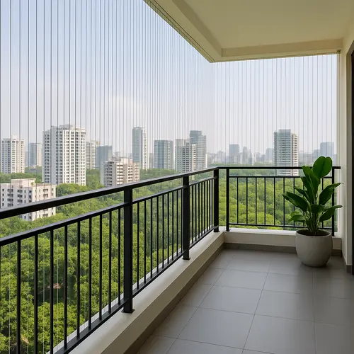 Premium Quality Balcony Invisible Grills in Vizianagaram and Srikakulam - Sri Myra Safety Solutions